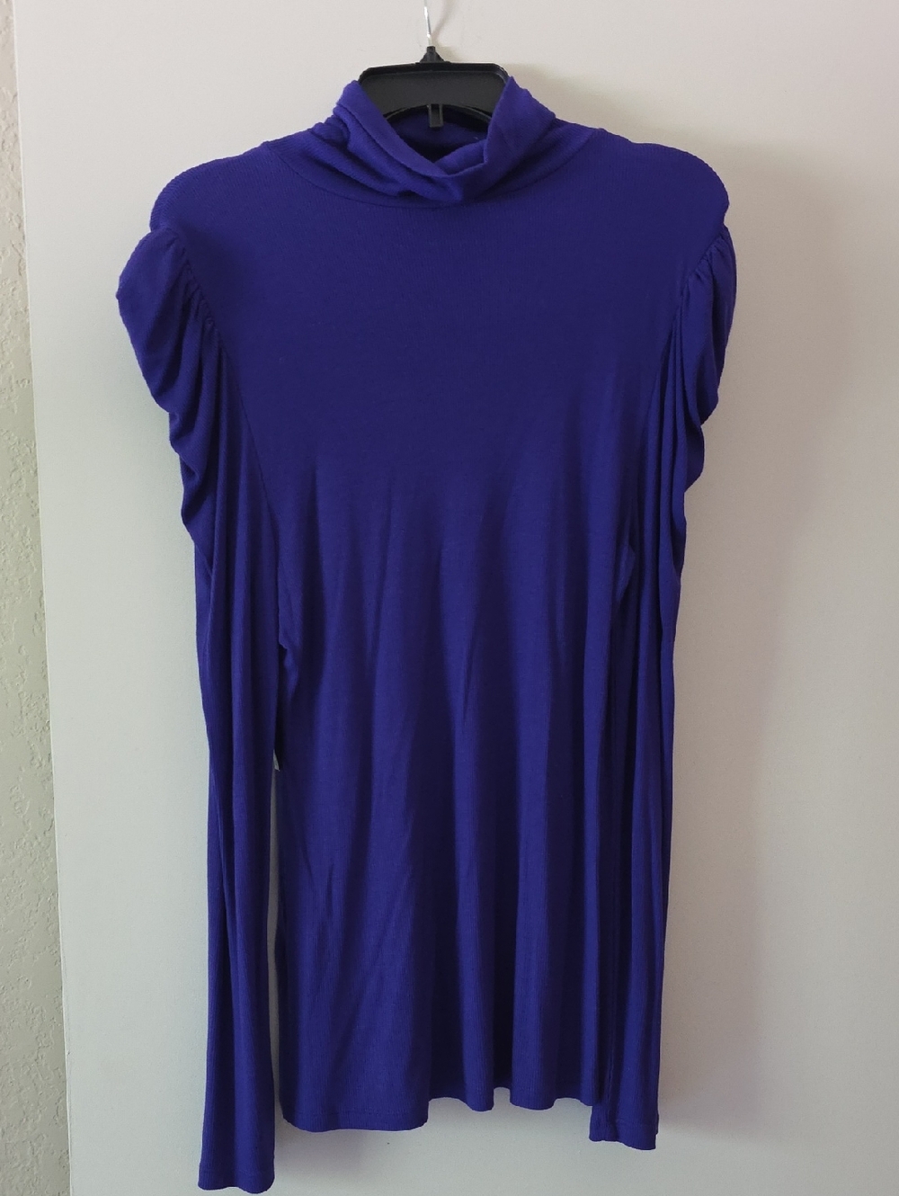 Women’s Long Sleeve Turtleneck Top in Purple